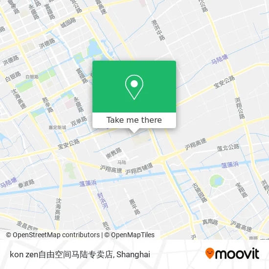 kon zen自由空间马陆专卖店 map