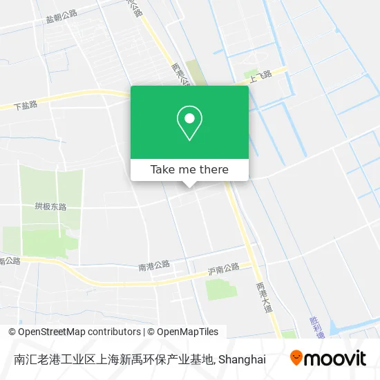 南汇老港工业区上海新禹环保产业基地 map