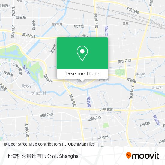 上海哲秀服饰有限公司 map