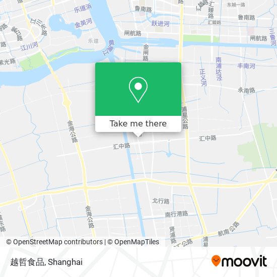 越哲食品 map