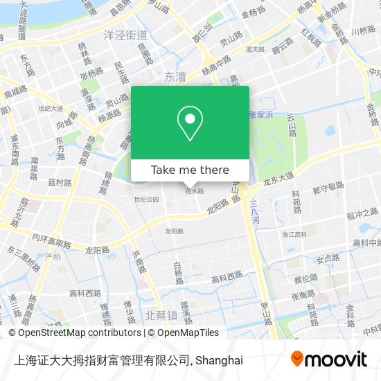 上海证大大拇指财富管理有限公司 map