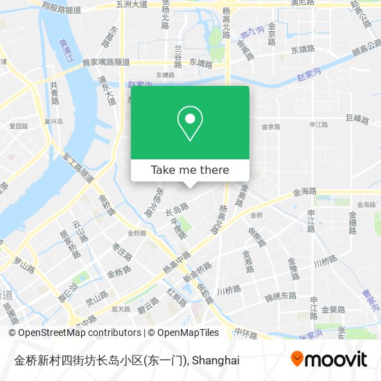 金桥新村四街坊长岛小区(东一门) map