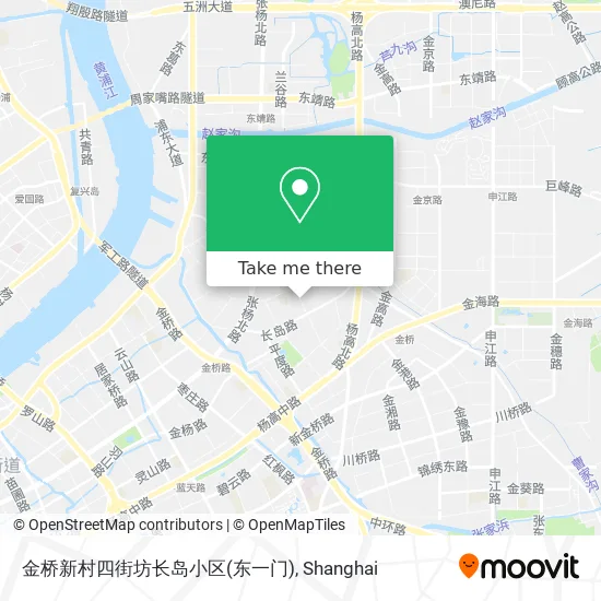 金桥新村四街坊长岛小区(东一门) map
