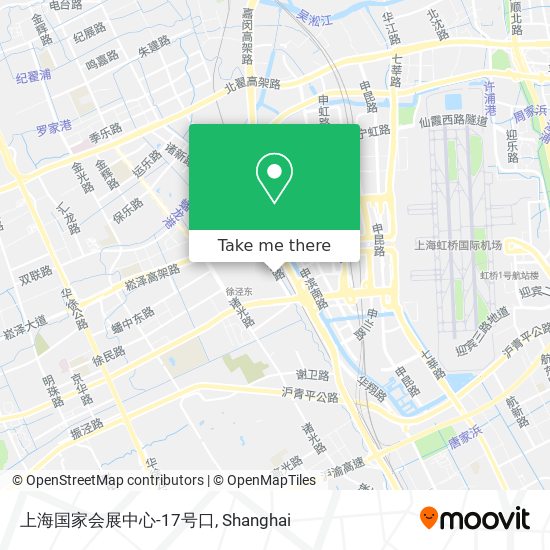 上海国家会展中心-17号口 map