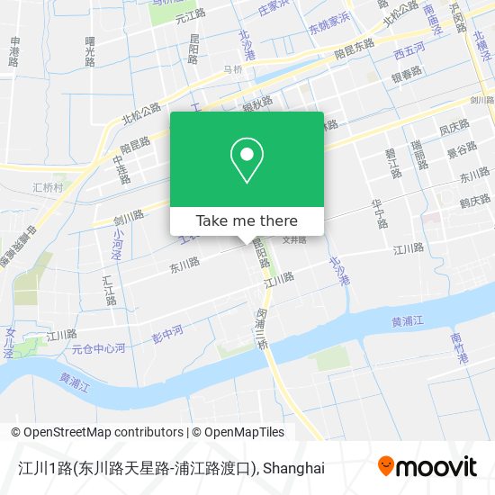 江川1路(东川路天星路-浦江路渡口) map