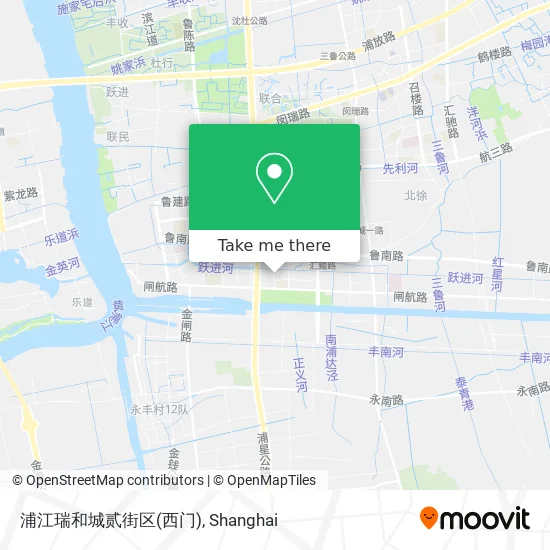 浦江瑞和城贰街区(西门) map