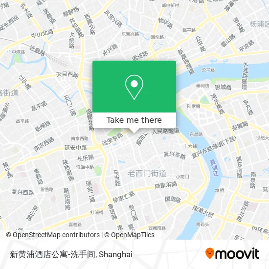 新黄浦酒店公寓-洗手间 map