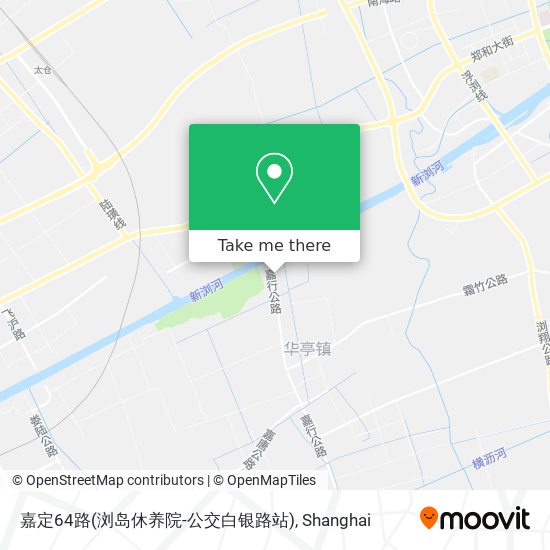 嘉定64路(浏岛休养院-公交白银路站) map
