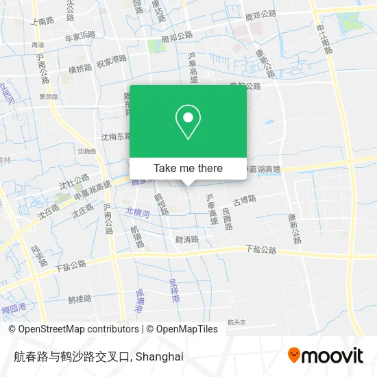 航春路与鹤沙路交叉口 map