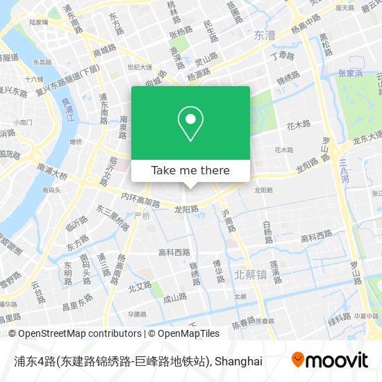 浦东4路(东建路锦绣路-巨峰路地铁站) map