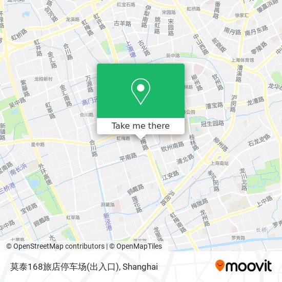 莫泰168旅店停车场(出入口) map