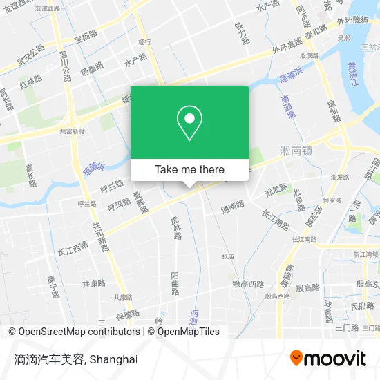 滴滴汽车美容 map