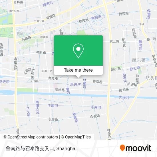 鲁南路与召泰路交叉口 map