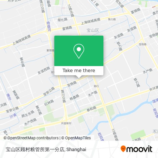 宝山区顾村粮管所第一分店 map