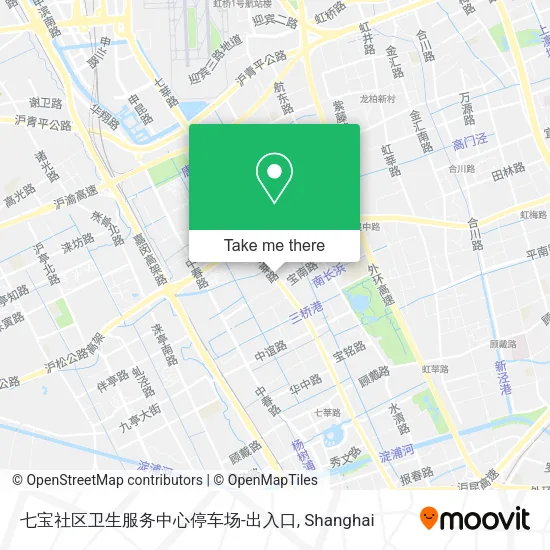 七宝社区卫生服务中心停车场-出入口 map