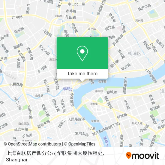 上海百联房产四分公司华联集团大厦招租处 map