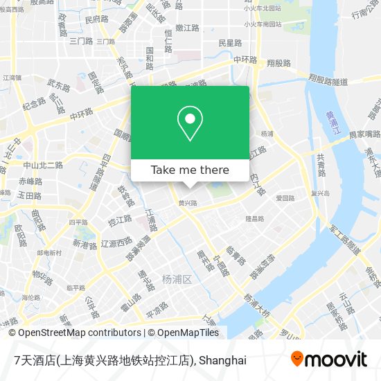 7天酒店(上海黄兴路地铁站控江店) map