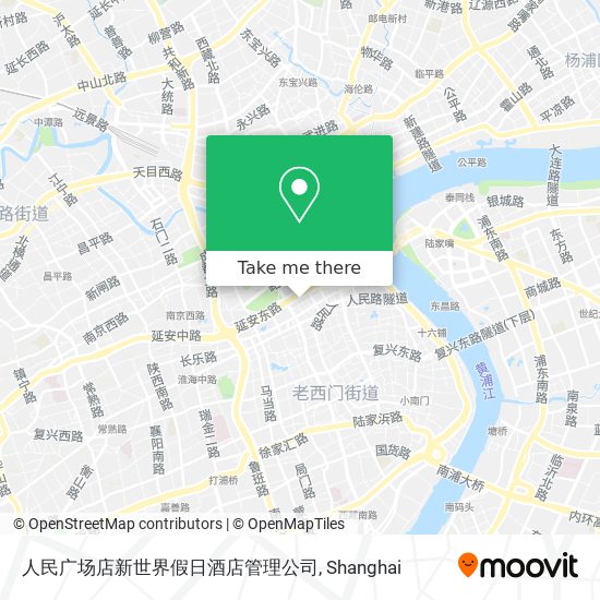 人民广场店新世界假日酒店管理公司 map