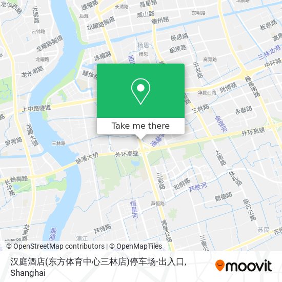 汉庭酒店(东方体育中心三林店)停车场-出入口 map