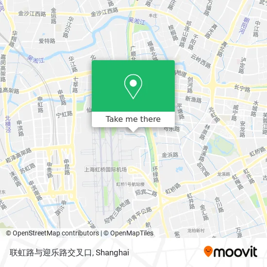 联虹路与迎乐路交叉口 map
