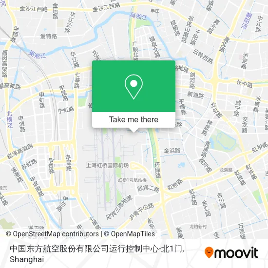 中国东方航空股份有限公司运行控制中心-北1门 map