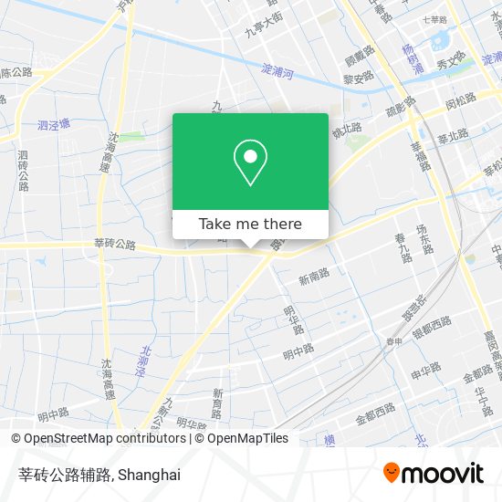 莘砖公路辅路 map