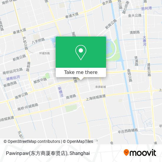 Pawinpaw(东方商厦奉贤店) map