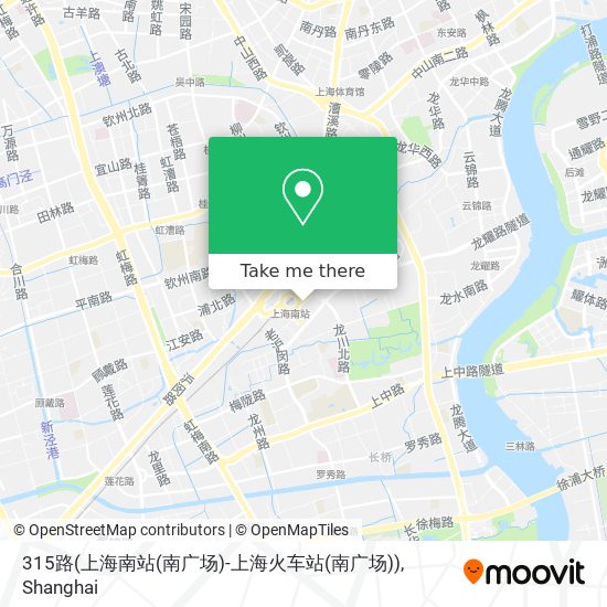 315路(上海南站(南广场)-上海火车站(南广场)) map