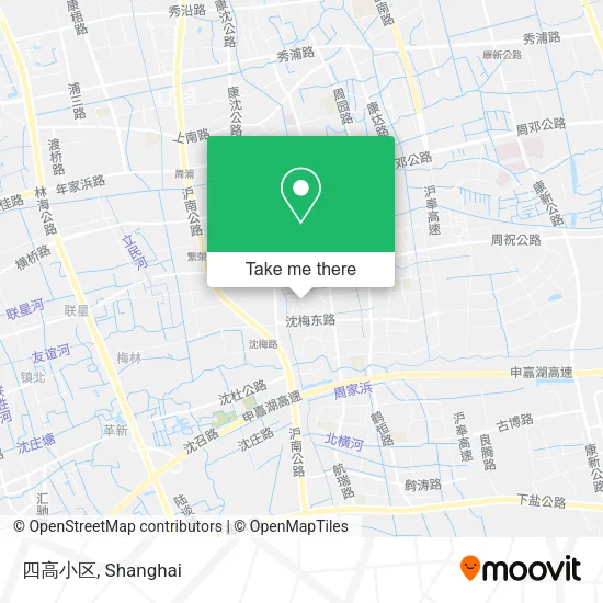四高小区 map