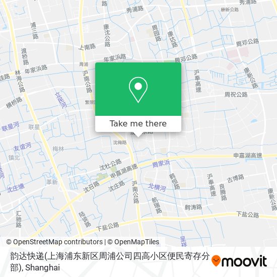 韵达快递(上海浦东新区周浦公司四高小区便民寄存分部) map