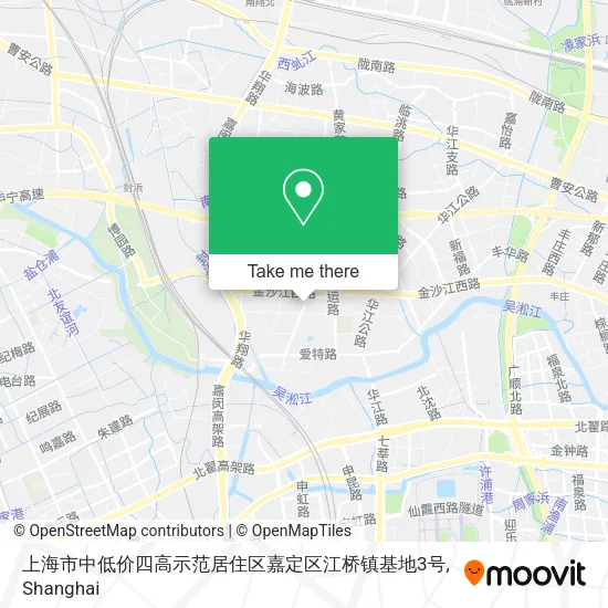上海市中低价四高示范居住区嘉定区江桥镇基地3号 map
