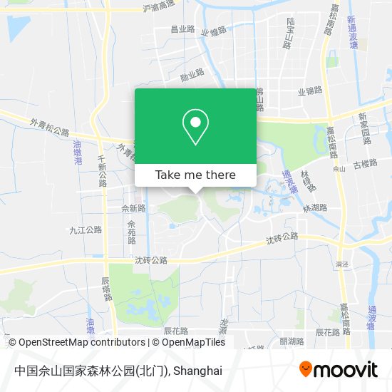 中国佘山国家森林公园(北门) map