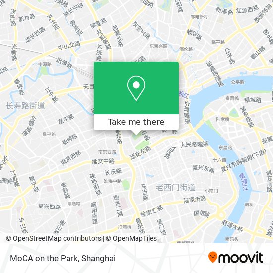 MoCA on the Park map