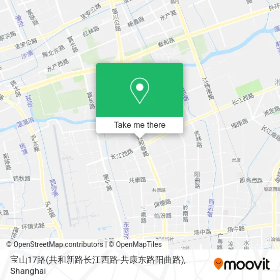 宝山17路(共和新路长江西路-共康东路阳曲路) map
