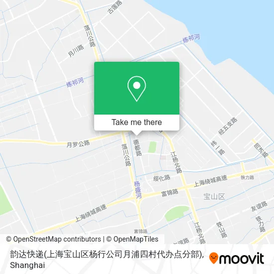 韵达快递(上海宝山区杨行公司月浦四村代办点分部) map