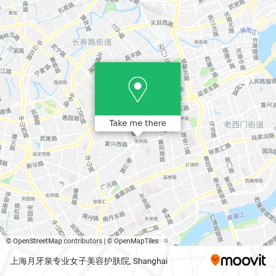 上海月牙泉专业女子美容护肤院 map