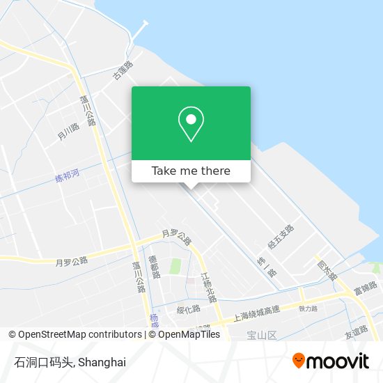 石洞口码头 map
