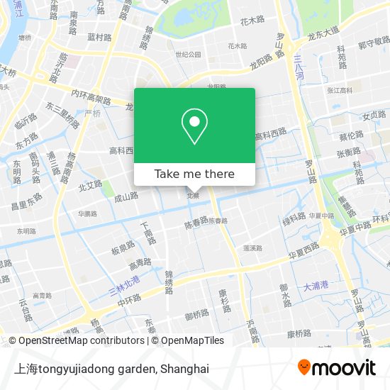 上海tongyujiadong garden map