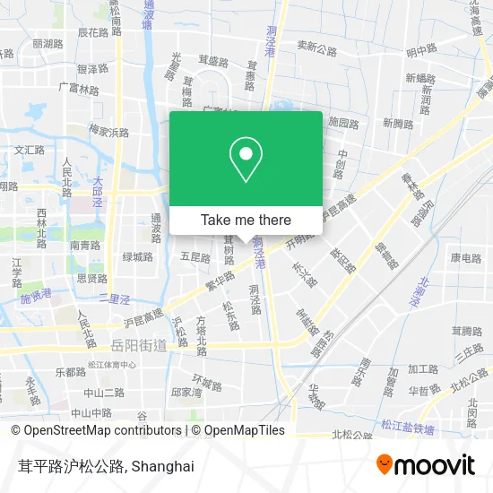 茸平路沪松公路 map