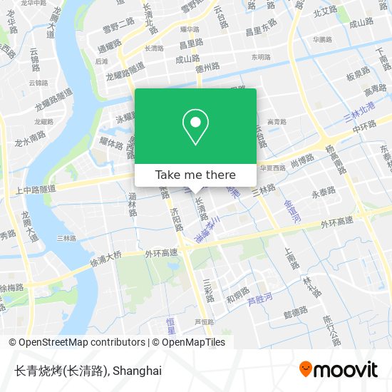 长青烧烤(长清路) map