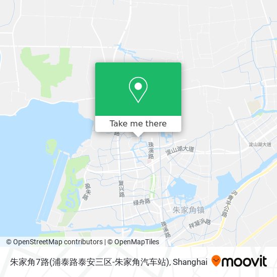 朱家角7路(浦泰路泰安三区-朱家角汽车站) map