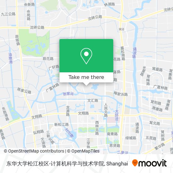 东华大学松江校区-计算机科学与技术学院 map