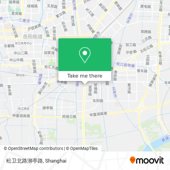 松卫北路泖亭路 map