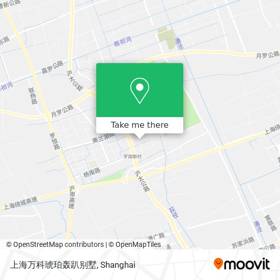 上海万科琥珀轰趴别墅 map