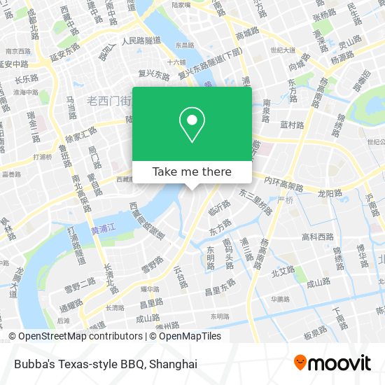Bubba's Texas-style BBQ map