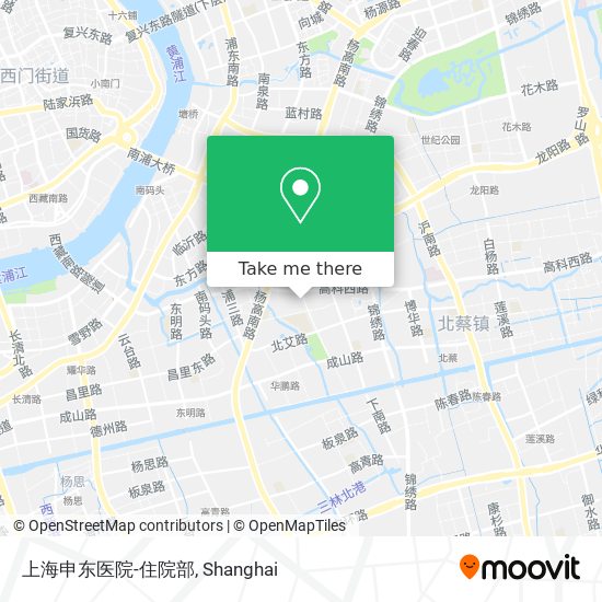上海申东医院-住院部 map