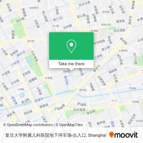 复旦大学附属儿科医院地下停车场-出入口 map