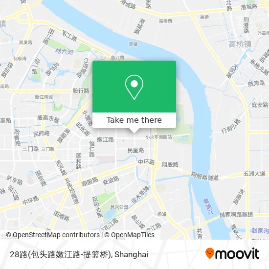 28路(包头路嫩江路-提篮桥) map
