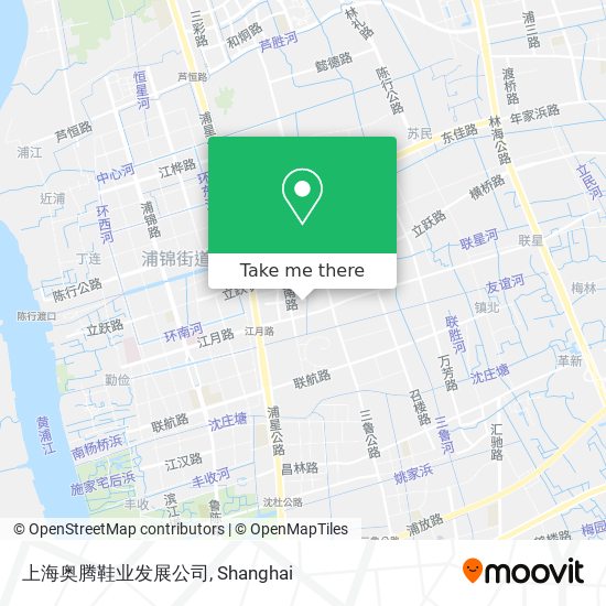 上海奥腾鞋业发展公司 map