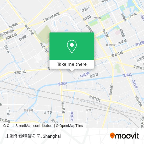 上海华称弹簧公司 map